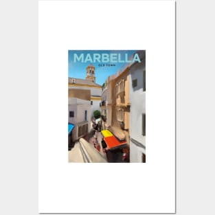 Marbella Old Town Andalusia Spain Posters and Art